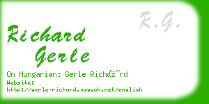 richard gerle business card